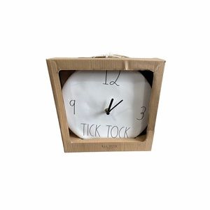 NWT Rae Dunn Tick Tock Wall Clock